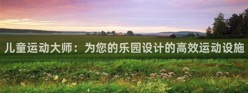 德国NG大舞台官方正版app集团：儿童运动大师：为您的乐园设